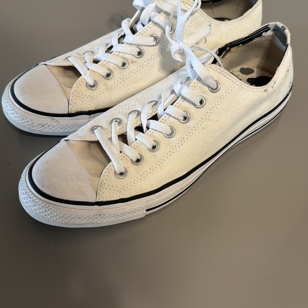 Converse Off-White Canvas Sneakers